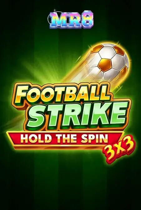 Tampilan visual slot 3x3 Football Strike dengan elemen sepak bola dan buah klasik