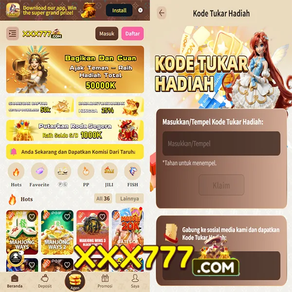 XXX777 Bonus Member Baru 100%